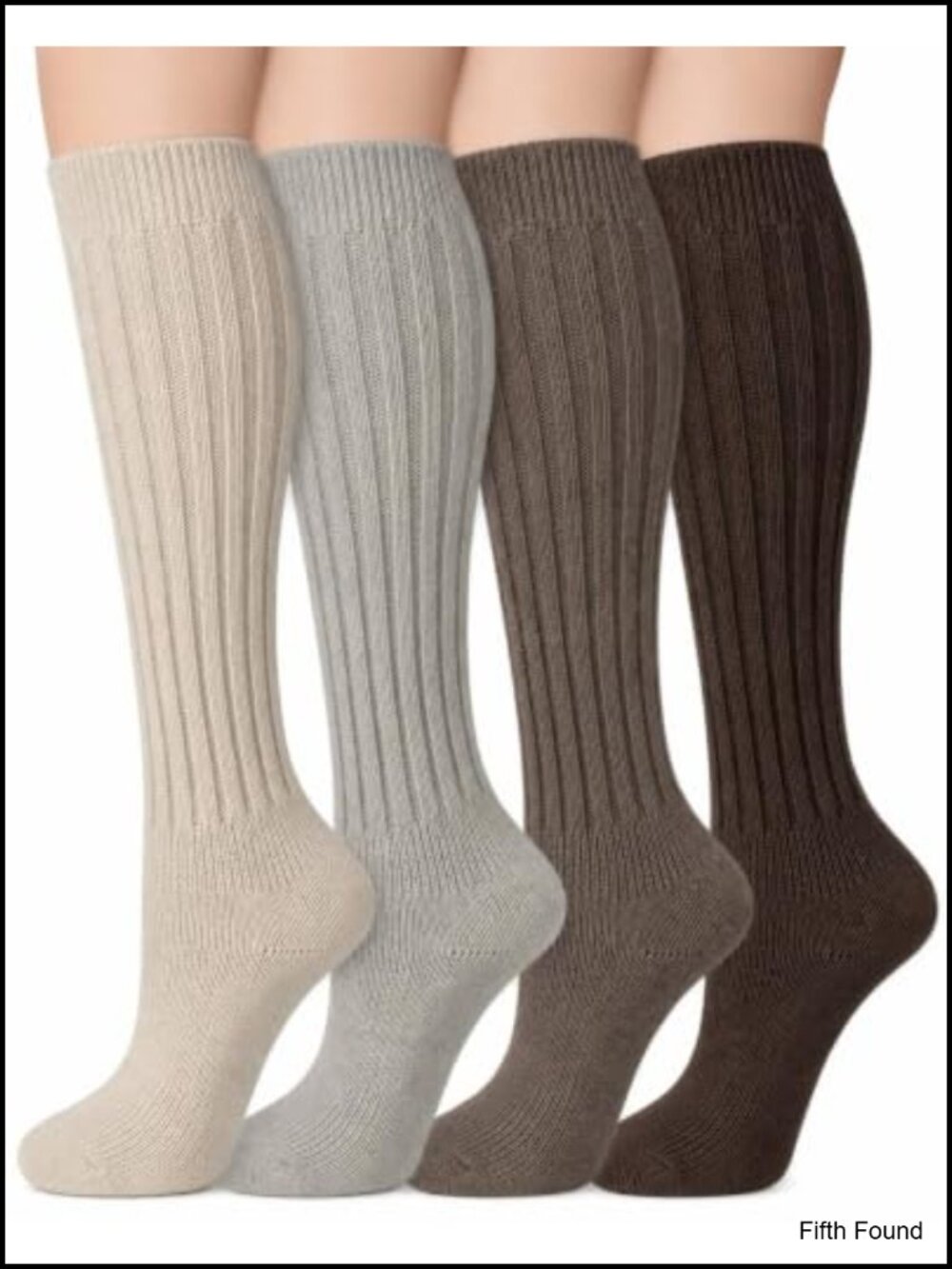 Merino Wool Nylon Knee High Socks Cushioned Sole Women's Boot Socks